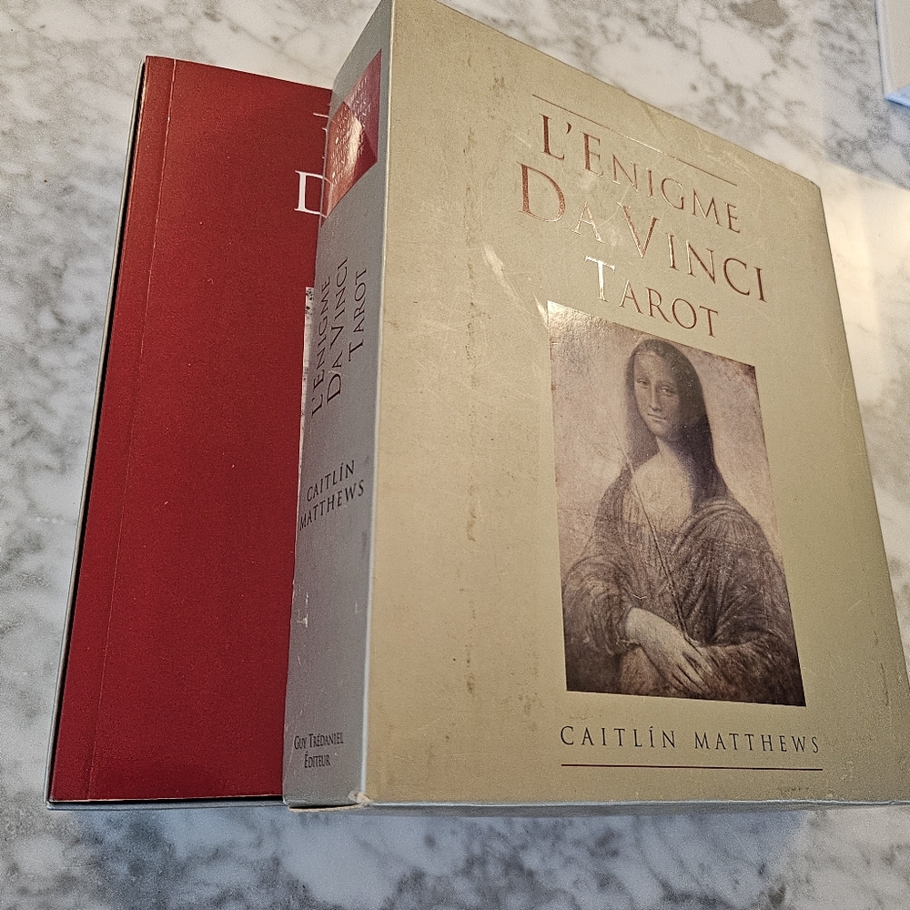French L'Enigme Da Vinci Tarot Card Deck (78) + Book + Original Box 2005